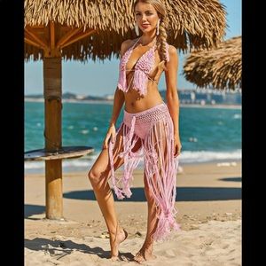 Crochet Fringe Swimsuit